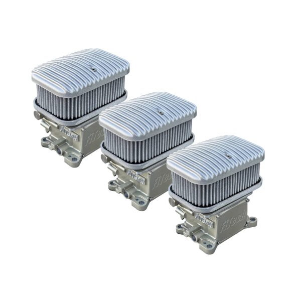 FITECH 3 Individual Filter Assemblies/ 7.125" L X 4.75" W X 4 Inch" H/ Cast Finish/ Finned Top/ Cotton Gauze/ Gray Element/ Hardware Included