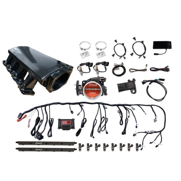 FITECH Ultimate LS 500HP EFI System, ECU, Intake, Rails, Transmission Control, LS3 L92 - Image 2