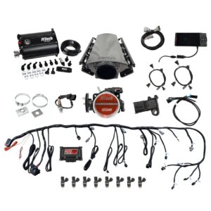 FITECH Ultimate LS 750 HP EFI System With Short LS3 Port Intake, Transmission Control & Force Fuel Master Kit