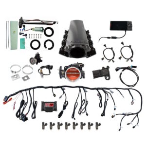 FITECH Ultimate LS 500 HP EFI System With Short Cathedral Intake, In Tank 440 LPH Pump Module & Go Fuel Regulator Master Kit