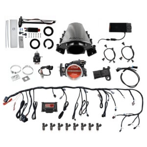 FITECH Ultimate LS 500 HP EFI System With Short LS7 Port Intake, In Tank 340 LPH Pump Module & Go Fuel Regulator