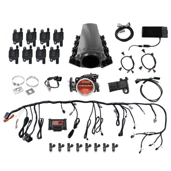 FITECH Ultimate LS 500 HP EFI System With Short Cathedral Intake & LS3 Coil Pack Set
