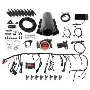 FITECH Ultimate LS 750 HP EFI System With Short LS7 Port Intake, Transmission Control & LS3 Coil Pack Set