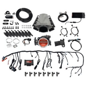 FITECH Ultimate LS 500 HP EFI System With Short LS3 Port Intake, Transmission Control & LS3 Coil Pack Set