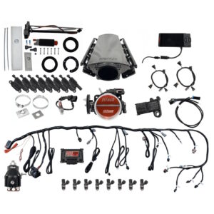 FITECH Ultimate LS 750 HP EFI System With Short LS3 Port Intake, In Tank Pump Module, Go Fuel Regulator, & LS3 Coil Pack Set