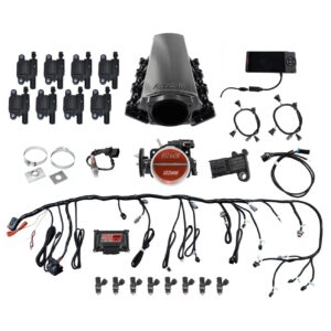 FITECH Ultimate LS 750 HP EFI System With Long Runner Cathedral Intake & LS3 Coil Pack With LED Set