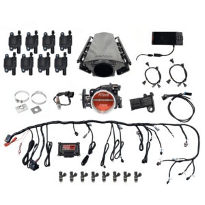 FITECH Ultimate LS 500 HP EFI System With Short LS3 Port Intake & LS3 Coil Pack With LED Set