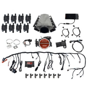 FITECH Ultimate LS 750 HP EFI System With Short LS3 Port Intake & LS3 Coil Pack With LED Set