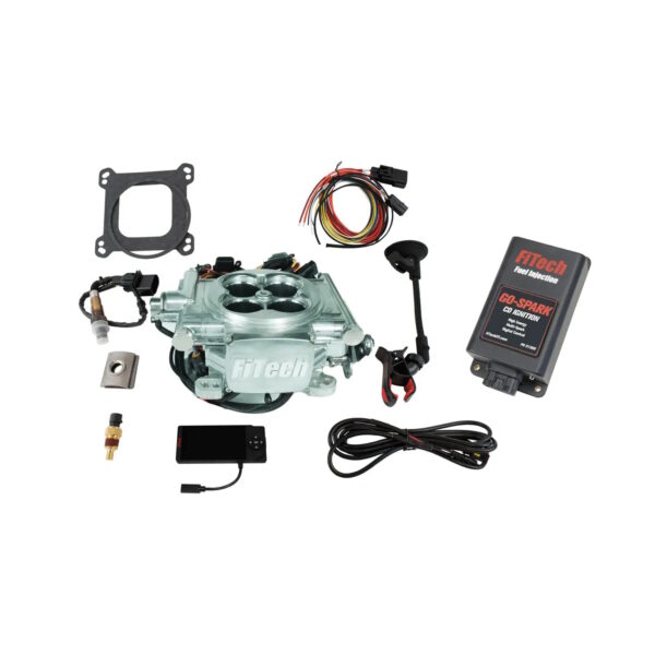 FITECH Go EFI 4 600 HP Power Adder Bright Aluminum EFI System With Go Spark CDI Box