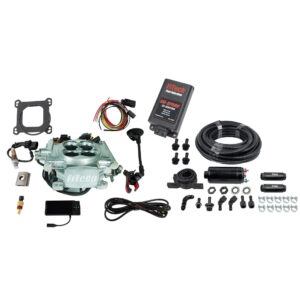 FITECH Go EFI 4 600 HP Power Adder Bright Aluminum EFI System With Inline Fuel Delivery Master Kit & Go Spark CDI Box