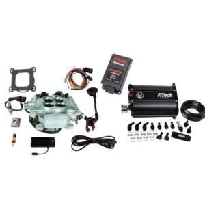 FITECH Go EFI 4 600 HP Power Adder Bright Aluminum EFI System With Force Fuel Delivery Master Kit & Go Spark CDI Box