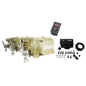 FITECH Go EFI 3x2 Tri Power 800 HP Classic Gold EFI System With Force Fuel Mini Delivery Master Kit & Go Spark CDI Box