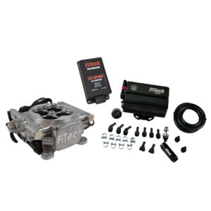 FITECH Go EFI 4 600 HP Bright Aluminum EFI System With Force Fuel Mini Delivery Master Kit & Go Spark CDI Box