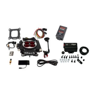 FITECH Go EFI 4 600 HP Power Adder Matte Black EFI System With Force Fuel Mini Delivery Master Kit & Go Spark CDI Box