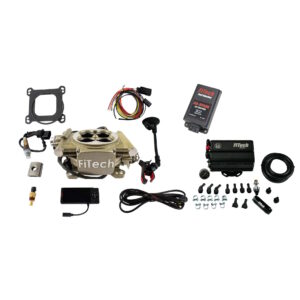 FITECH Easy Street 600 HP Classic Gold EFI System With Force Fuel Mini Delivery Master Kit & Go Spark CDI Box