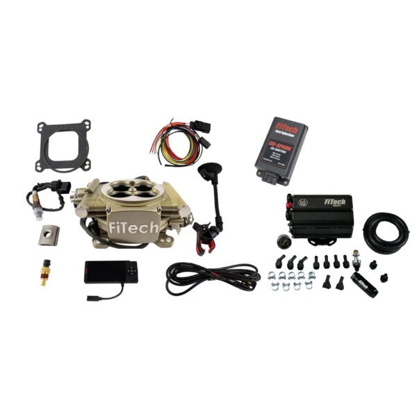 FITECH Easy Street 600 HP Classic Gold EFI System With Force Fuel Mini Delivery Master Kit & Go Spark CDI Box