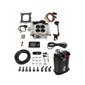 FITECH Go EFI 4 System (Aluminum Finish) Master Kit w/ Force Fuel, Fuel Delivery System