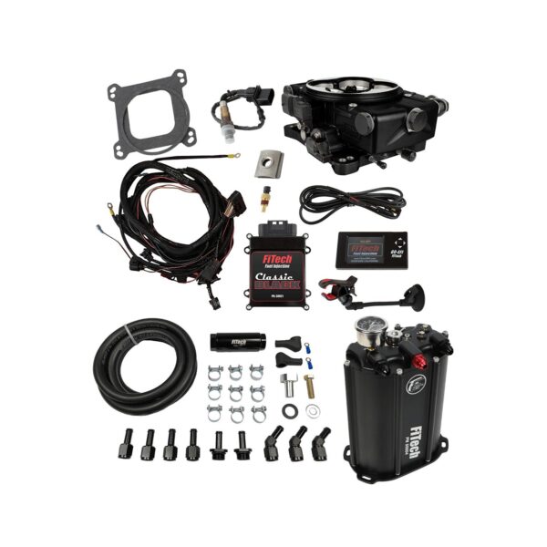 FITECH Go EFI Classic Black 550 HP External ECU w/ Force Fuel, Fuel Delivery System