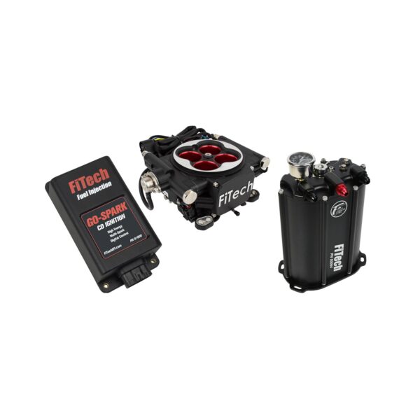 FITECH Go EFI 4 System (Power Adder) Master Kit w/ Force Fuel, Fuel Delivery System, w/CDI box