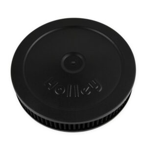 HOLLEY 10" Flat Base Air Cleaner Assembly, Black