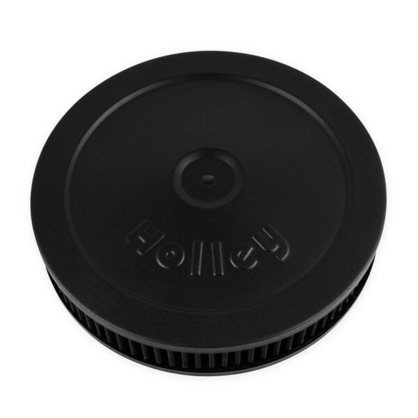 HOLLEY 10" Flat Base Air Cleaner Assembly, Black