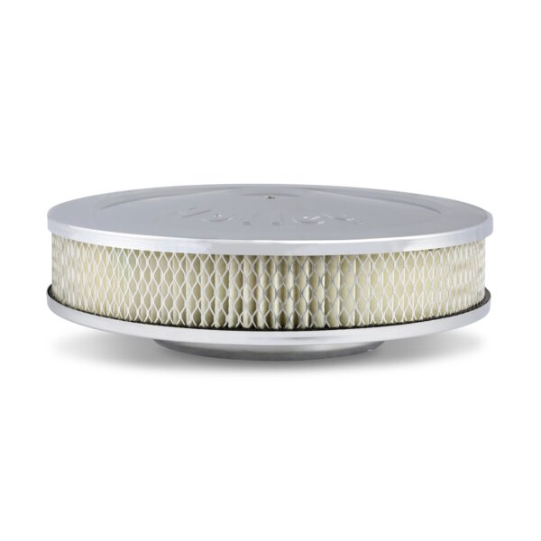 HOLLEY 10" Flat Base Air Cleaner Assembly, Chrome - Image 2