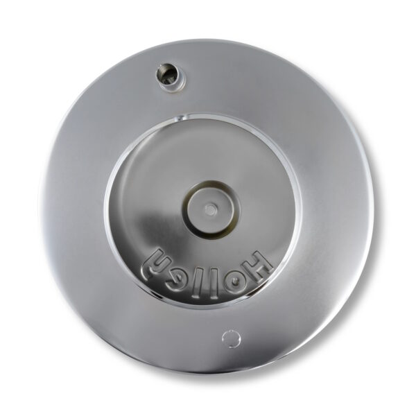 HOLLEY 10" Flat Base Air Cleaner Assembly, Chrome - Image 4