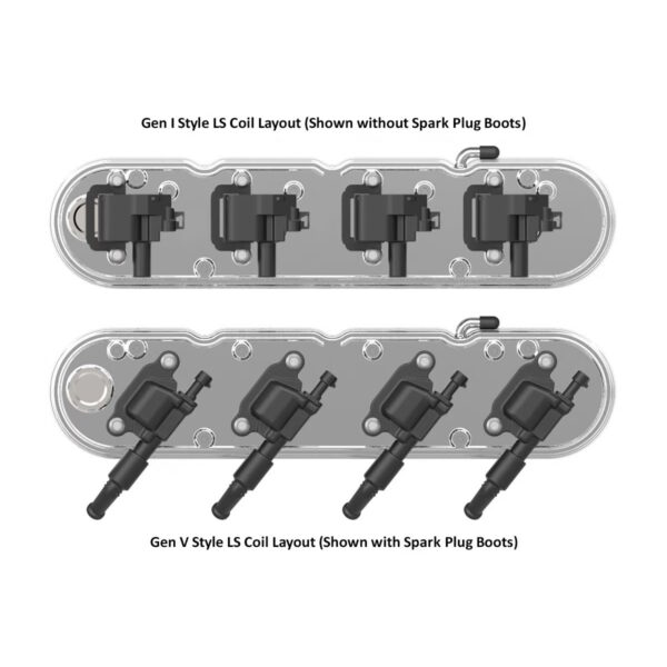 HOLLEY 2-Piece Finned Alloy Valve Rocker Cover, LS1 LS2 LS3 LS6 LS7, Polished Aluminium - Image 4