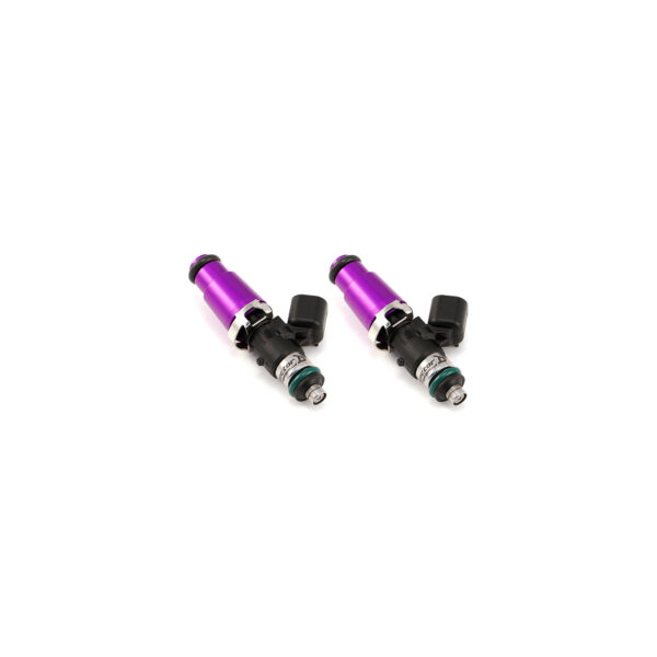 INJECTOR DYNAMICS ID1050x, for 79-86 RX-7. 14mm (purple) adaptors. -204 / 14mm lower o-rings. Set of 2.