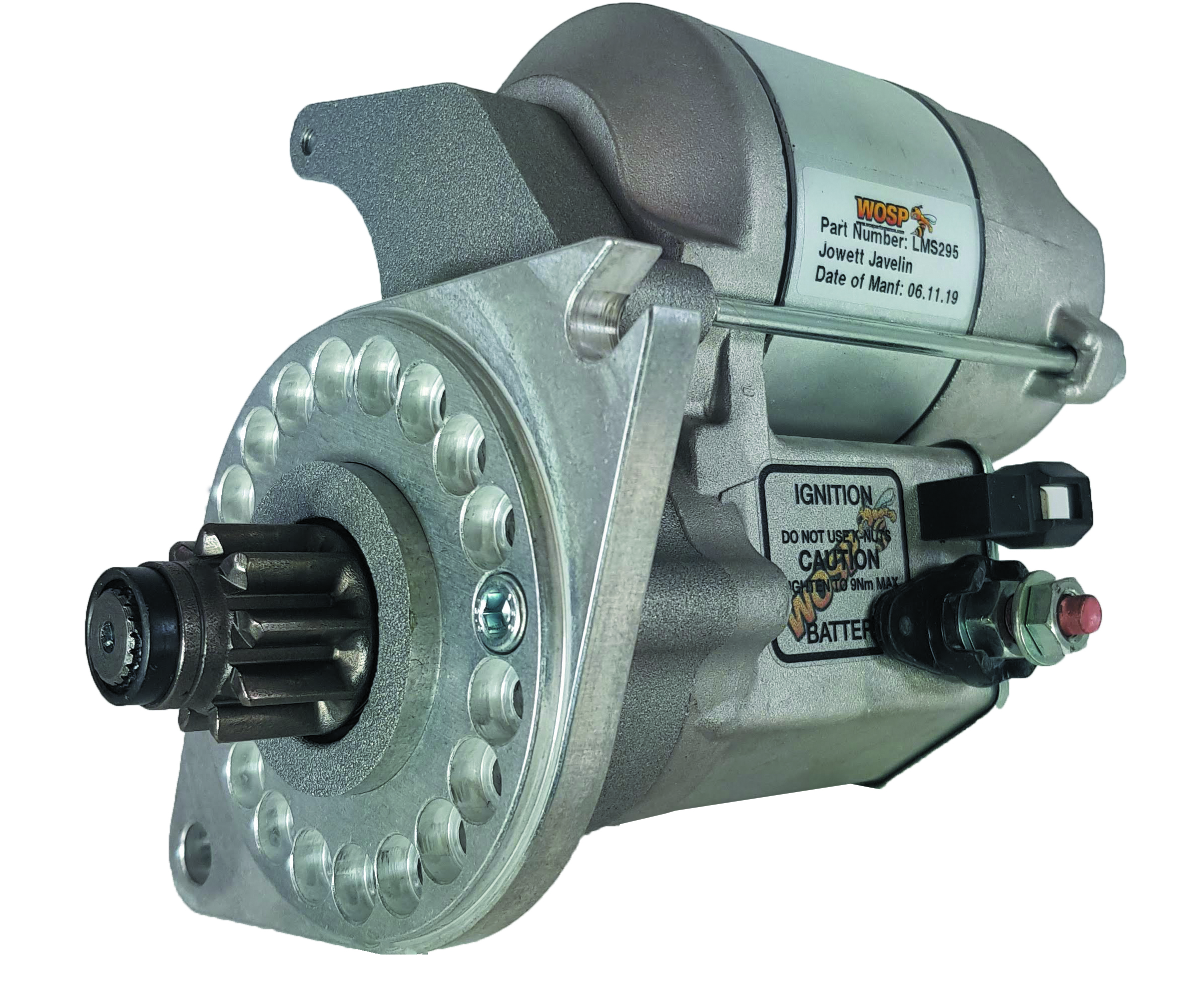 WOSP High Torque Starter Motor, Berkley B95 B105, Jowett Javelin, Triumph 1300