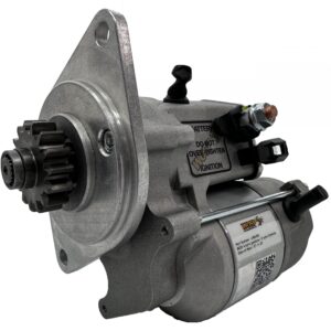 WOSP Starter Motor MGB 4-sync engine and back plate (3-sync flywheel)
