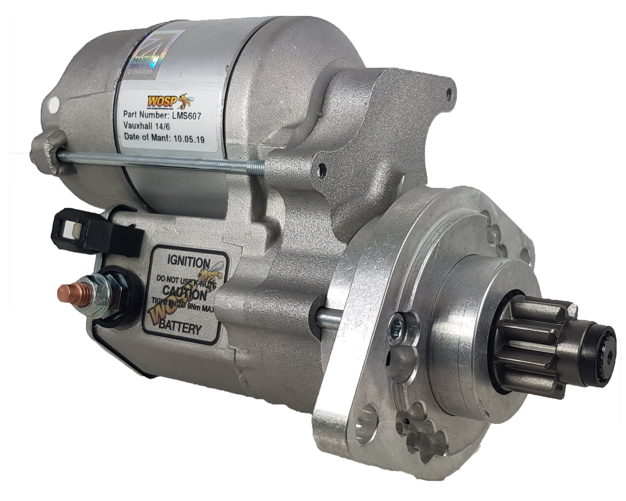 WOSP Starter Motor Vauxhall 14/6