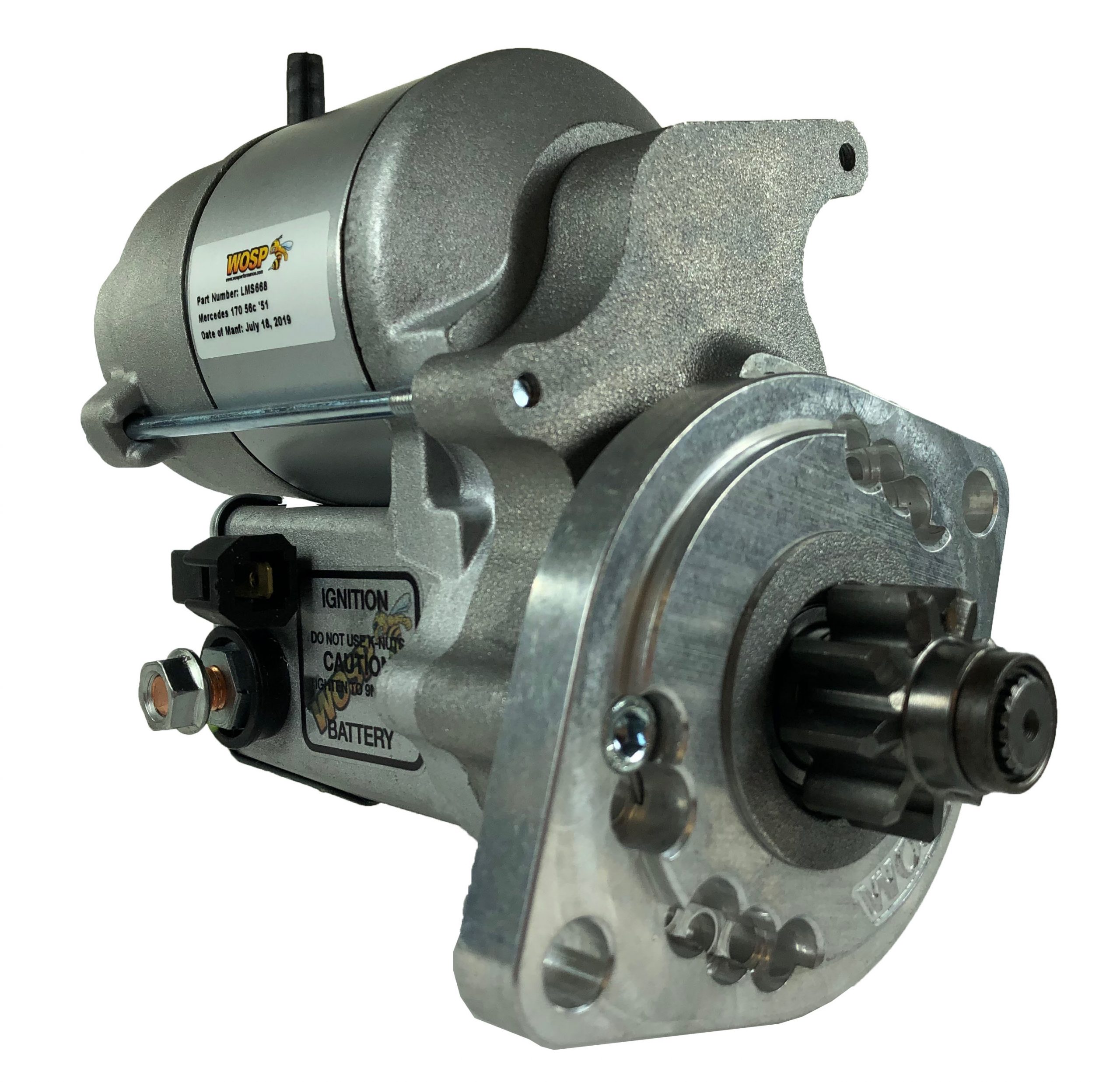 WOSP Starter Motor Mercedes 170 SCB (1780cc side valve) 1936 - 1950