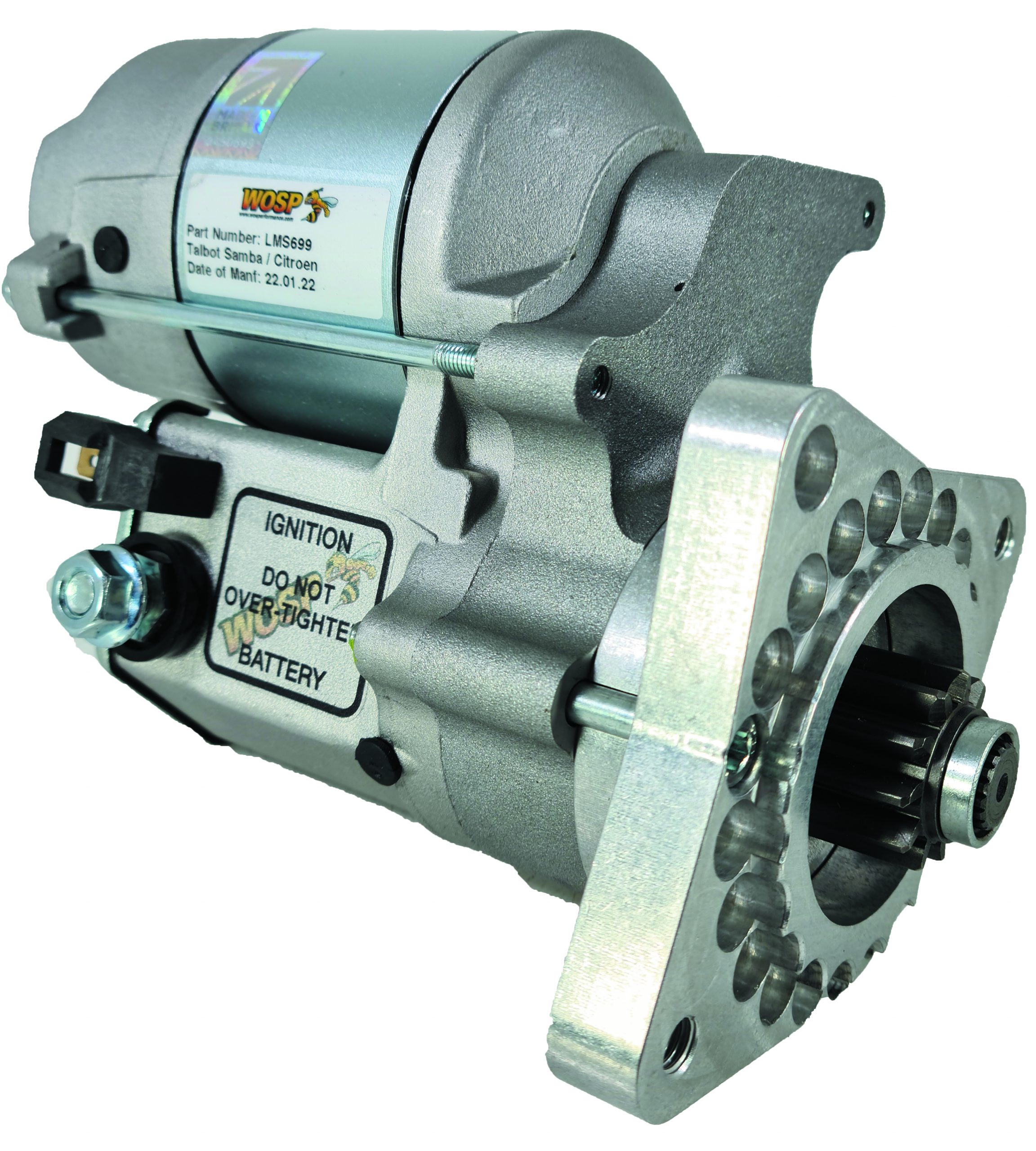 WOSP High Torque Starter Motor, Citroen BX C15 LNA, Peugeot 205, Renault 14, Talbot Samba