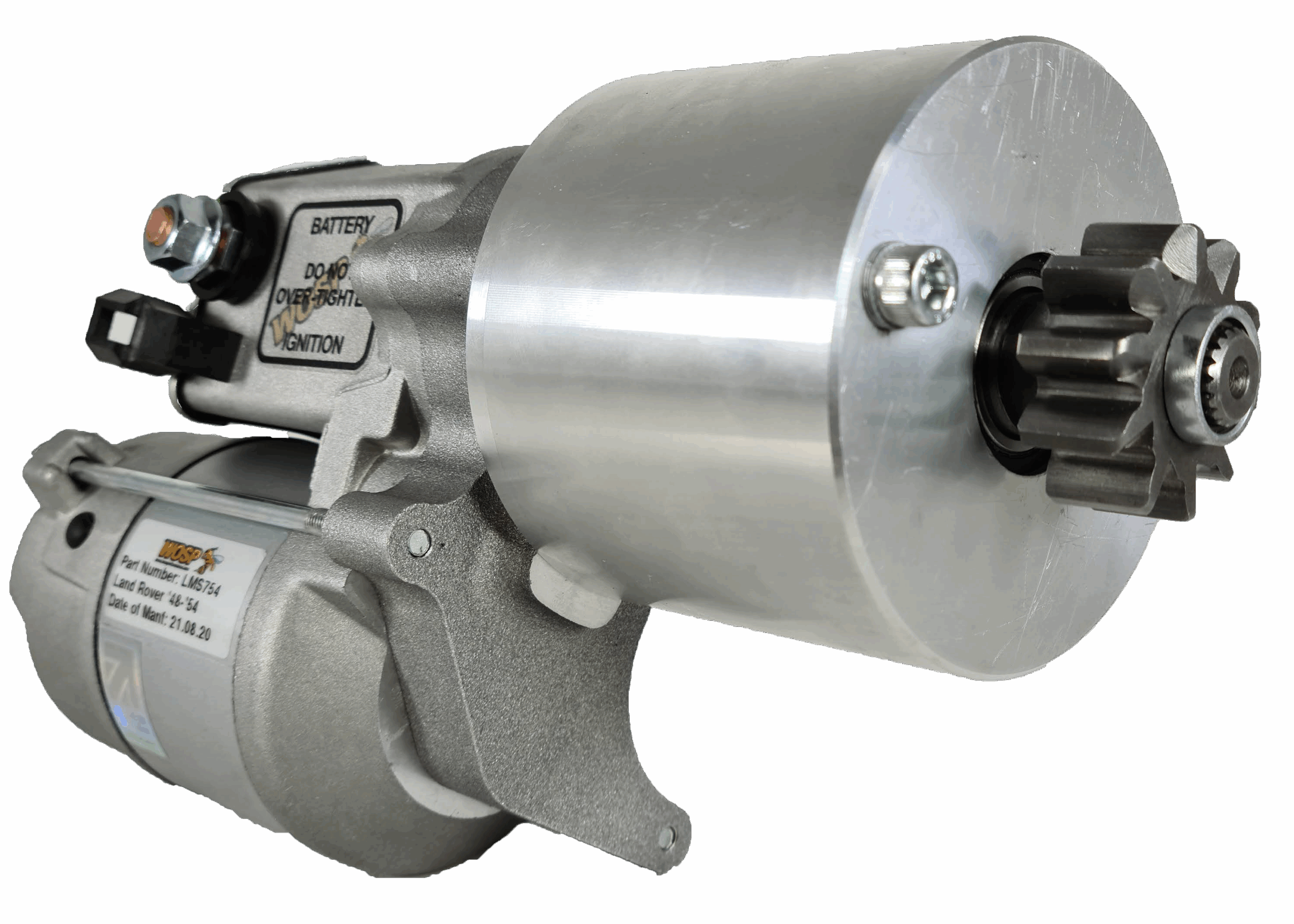 WOSP Starter Motor Land Rover '48-'54 cylindrical mount