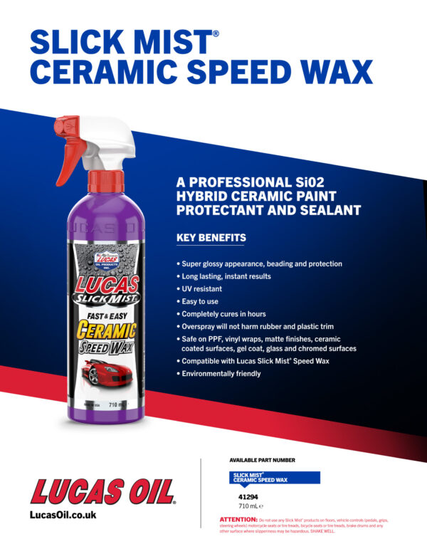 LUCAS Slick Mist Ceramic Speed Wax 710ml - Image 3