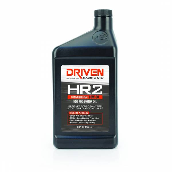 DRIVEN HR2 10W30 Mineral Classic Performance Hot Rod Engine Oil 1 Quart