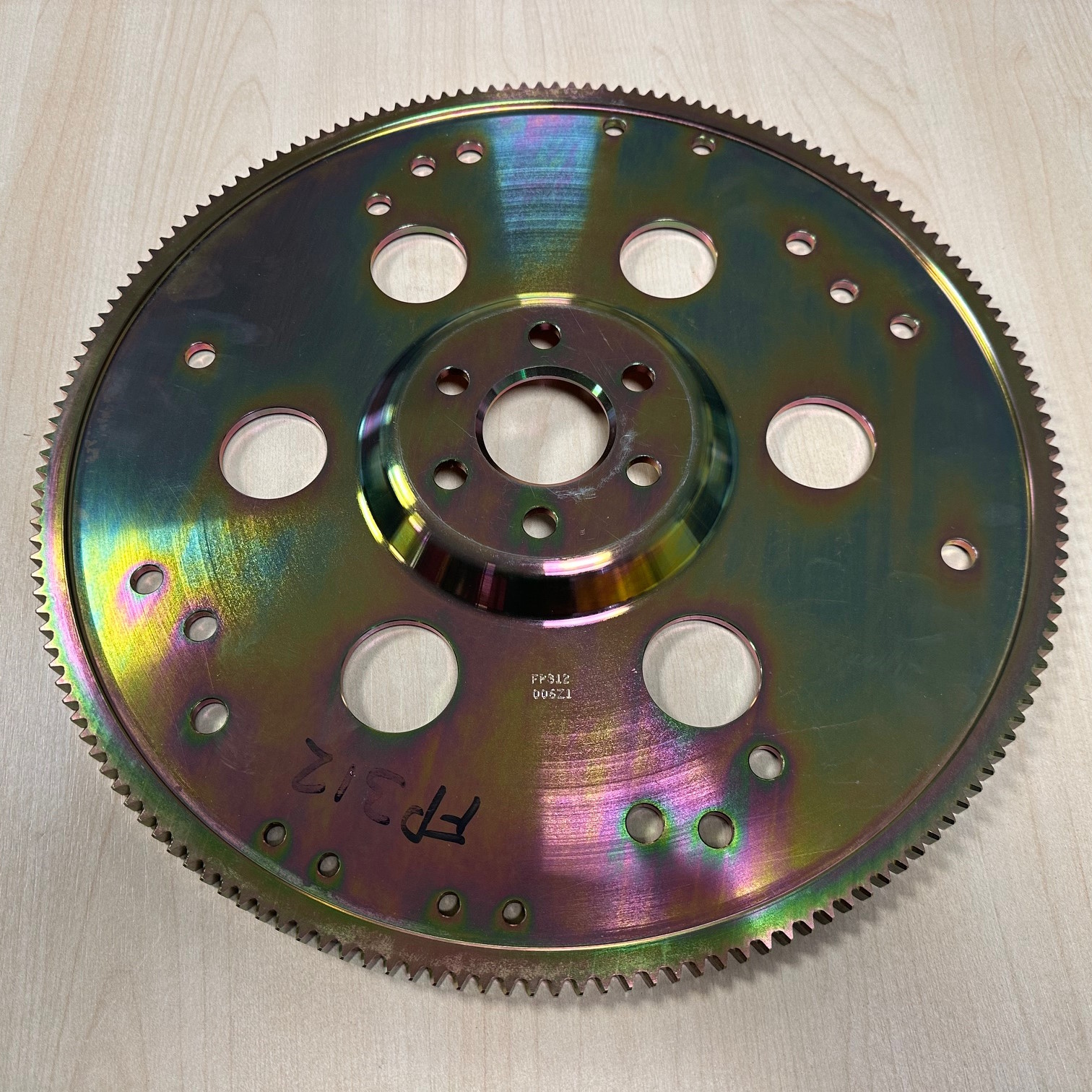 Meziere True Billet Flexplate – Small Block Ford Windsor / 5.0L (164 Tooth) - Top View