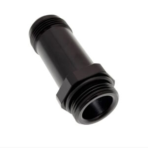MEZIERE -16AN ORB to -16AN Flare Extended Hose Fitting, Black