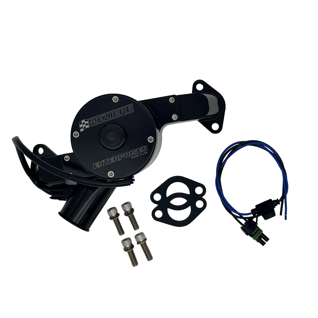 Meziere WP300 High Flow Electric Water Pump, Chevy Big Block, Black