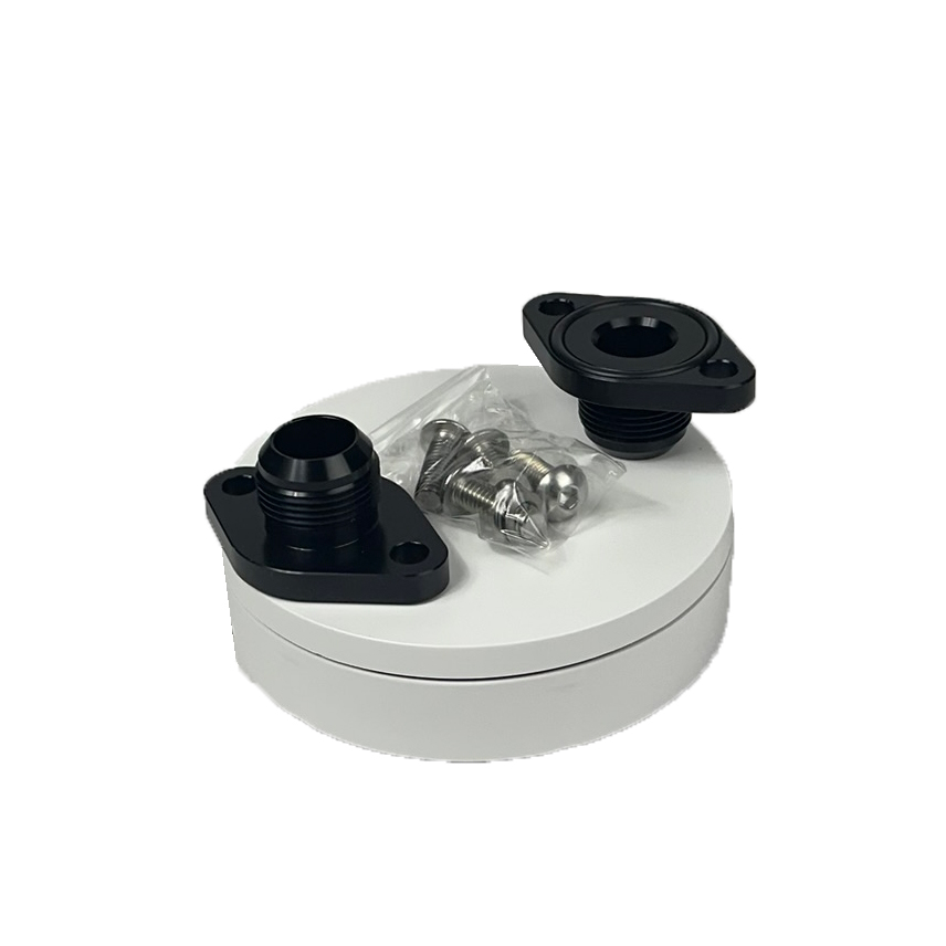 MEZIERE Water Pump Adaptor Set, Big Block Chevy to -16AN, Black