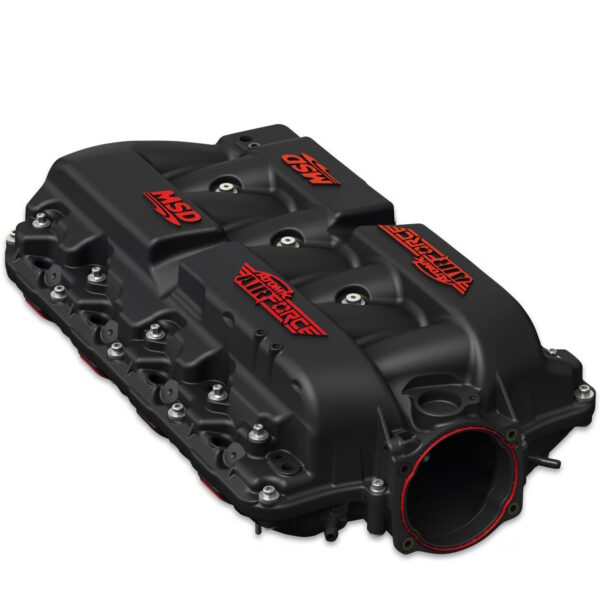 MSD Atomic AirForce LS7 Intake Manifold, Black & Red