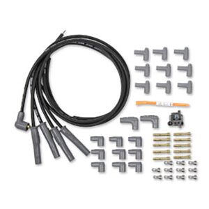 MSD Wire Set, Black 4Cyl M/A Plug, Sockt/HEI