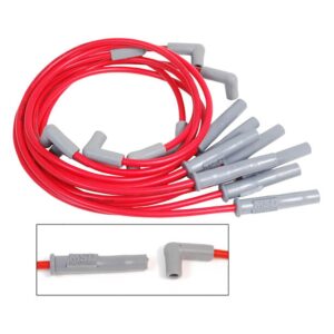 MSD Wire Set,SC,Red,Ford,302/351W,77-93,HEI