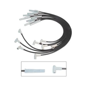 MSD Wire Set, Blk, BB Chevy '75-on, HEI