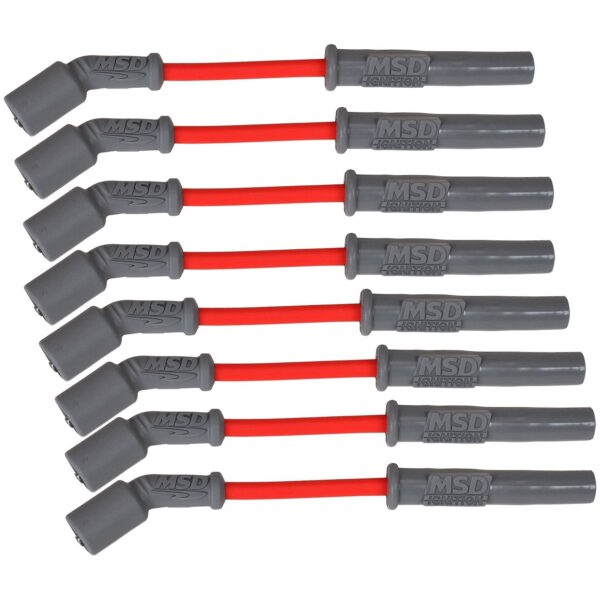 MSD Super Conductor Spark Plug Wire Set for GM LS1 1997 Onwards, Red