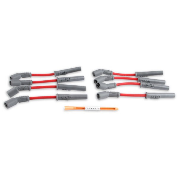 MSD Super Conductor Spark Plug Wire Set for GM LS1 1997 Onwards, Red - Image 3