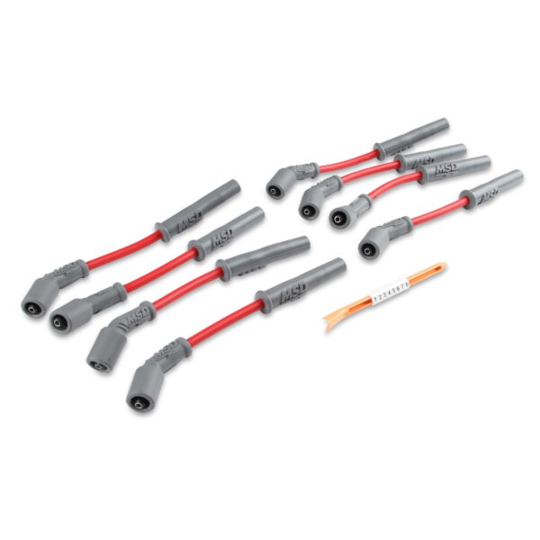 MSD Super Conductor Spark Plug Wire Set for GM LS1 1997 Onwards, Red - Image 4
