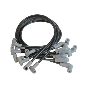 MSD Super Conductor Ignition Lead Wire Set SBC with HEI Cap below manifold, Black