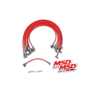 MSD WireSet SC SB Chevy w/HEI Cap below mfld